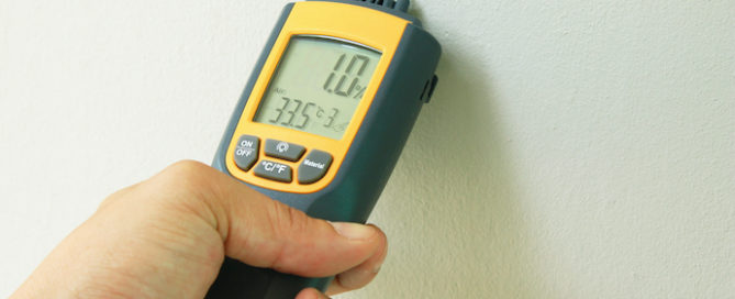 home inspection using moisture meter