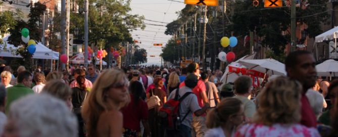 Toronto street festival in great neighbourhood
